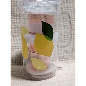 Kate Spade New York Lemon Pitcher Tumbler Pink Drinkware New